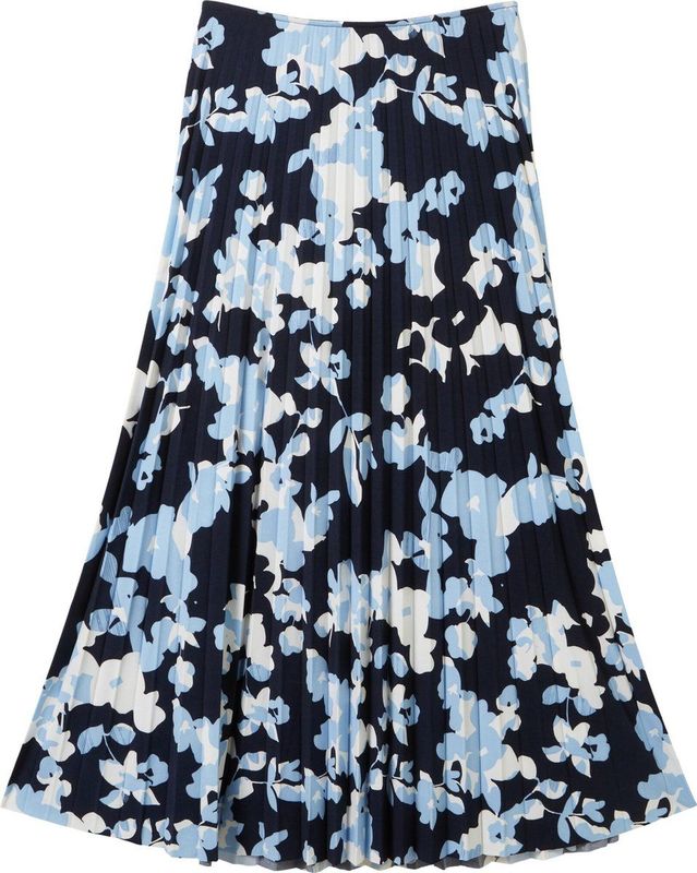 TOM TAILOR - 34757 - Midi Rok - Blauwe Geometrische Print
