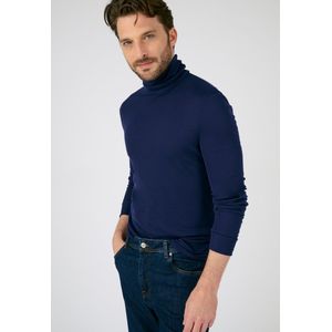 Damart - Thermolactyl ondershirt met col - Heren - Blauw - (118-125) XXL