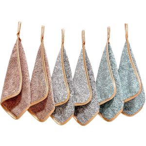 Microfibre Makeup Cloths Washable for Gentle Facial Cleansing, 6 Pieces Washcloths, Microfibre Face Cloths, Microfibre Towel, Face Makeup Remover Cloth, Cloth (20 x 20 cm, Carbon Fiber)