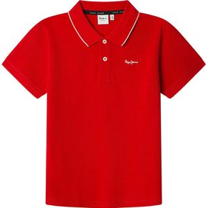 Pepe Jeans Henry Korte Mouw Poloshirt Rood 8 Years Jongens