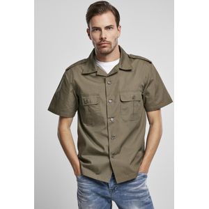Heren - Mannen - Modern - Casual - Streetwear - Overhemd - Kwaliteit - Shirt - US - Shirt - Ripstop - shortsleeve - korte mouw olive