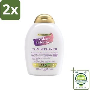 OGX - Colour Retention - Conditioner - Voor Gekleurd Haar - 385 ml - Voordeelverpakking - 2 stuks - Kleurbehoud - Haarkleur