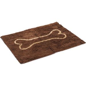 Dirty Dog Droogloopmat - Hond - Bruin - 90x66 cm