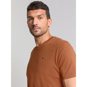 No Excess - Shirt - Karamel - Effen - Kwartmouw