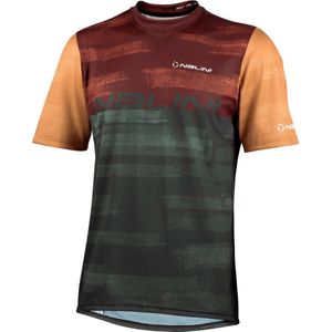 Nalini Heren Fietsshirt korte mouwen - MTB shirt Bruin - NEW MTB SHIRT Brown wood - M
