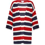 usha - Cardigan - Gestreept - Relaxed Fit - Driekwart Mouwen