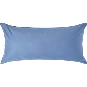 Homescapes - Luxe Satijn Kussensloop - Staalblauw - 40x80 cm - 100% Egyptisch Katoen - Draaddichtheid 1000