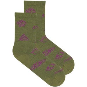 Icebreaker Merino Lifestyle Ultralight Crew Camp Essentials Sokken Groen EU 35-37 Vrouw