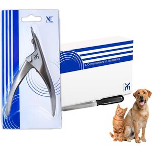 Roestvrijstalen Nagelknipper voor Huisdieren - Geschikt voor Katten en Honden - Met Antisliphandvat