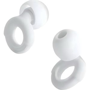 Oordopjes Festival - Slaap Oordopjes - Earplugs - Oordopjes Concert - Oordopjes Slapen - Reizen - Herbruikbare Gehoorbescherming - Siliconen - Wit - Verschillende maten