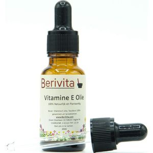 Vitamine E Olie 20ml Pipetfles - Voor Huid en Haar Producten - 100% Natuurlijke Tocoferol