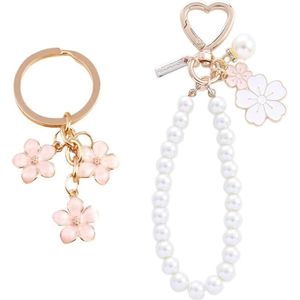 Bloemen Sleutelhanger Armband Esthetisch Schattig Meerkleurig - Dames Accessoire .