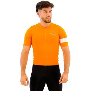 Rapha Core Korte Mouw Wielertrui Oranje M Man