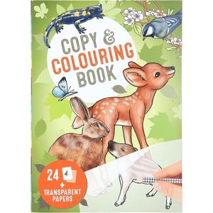Depesche - Wilde dieren kleur- en overtrekboek