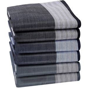 Ibenzoa - Elegante Herenzakdoeken - Hoogwaardig Gekamd Katoen - 43 x 43 cm