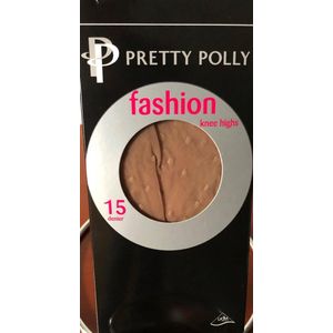 Pretty Polly Kniekousje - Dames kniekousje - Nopjes - Fashion - 15 Den. - One Size - Natural - (Beige)