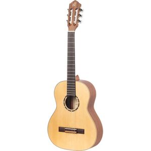 Ortega R121L-1/2 NT linkshandig Natural, incl. Bag - Klassieke gitaar voor linkshandigen