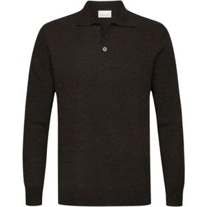 Profuomo - Lange Mouw Overhemd - Donkerbruin - Ppwj30033