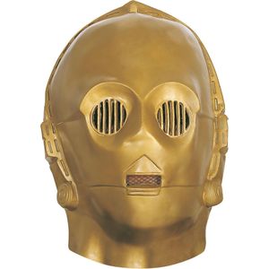 RUBIES FRANCE - Soepel C3PO Star Wars masker voor volwassenen - Maskers > Integrale maskers