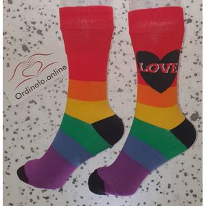 Love-Regenboog-LGBTQ-Socks-Sokken-Cadeau-Unisex-One Size