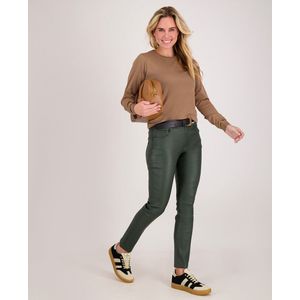 Je m'appelle Dames Broek Regular fit Met stretch - Groen - Maat S