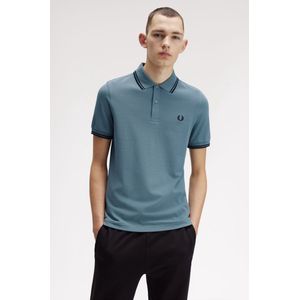 Fred Perry - Poloshirt - Blauw - Katoen - Korte Mouw