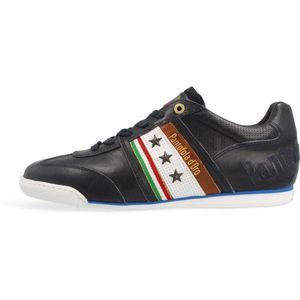 Pantofola d'Oro Imola Romagna Flag Sneakers - Heren Leren Veterschoenen - Blauw - Maat 44