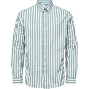 SELECTED HOMME - SLHSLIMNEW-LINEN - T-Shirt - Langsleeve - Mannen