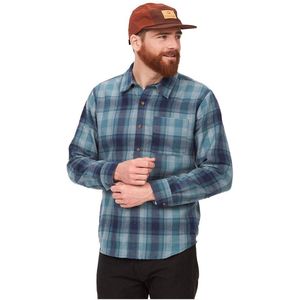 Marmot Fairfax Novelty Light Weight Flannel Overhemd Met Lange Mouwen Blauw S Man