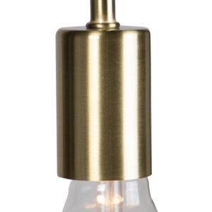 QAZQA facil - Moderne Vloerlamp | Staande Lamp - 1 lichts - H 1450 mm - Goud/messing - Woonkamer | Slaapkamer | Keuken