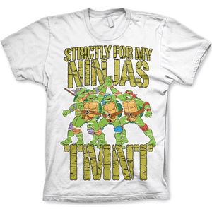 Teenage Mutant Ninja Turtles TMNT Strictly For My Ninjas T-Shirt White-S