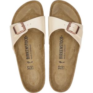 Birkenstock Madrid Dames Slippers Small fit - Pearl White - Maat 38