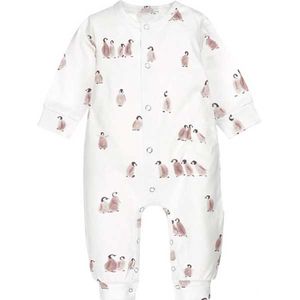 Boxpakje Penguin – Gebroken Wit/Bruin – Hot Pink - Maat 74 - Onesie