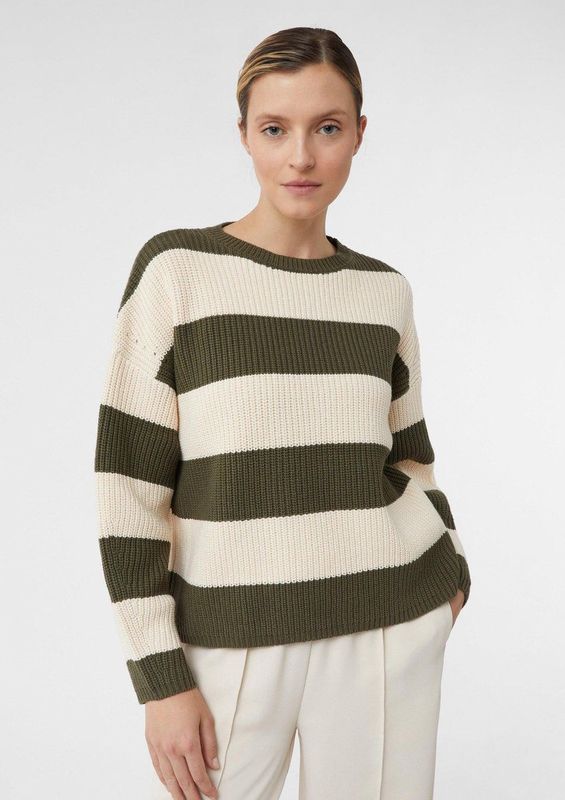 comma - Gebreide Trui - Oversized - Met Pailletten