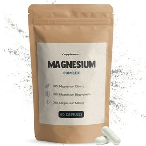 Cupplement Magnesium complex 60 Capsules - Magnesium complex - Spieren - Energie- Zenuwstelsel