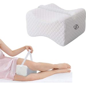 Equivera kniekussen voor in bed - kniekussen - beenkussen - kniekussen voor in bed zijslapers - kniekussen orthopedisch - kniekussen traagschuim