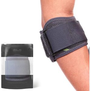DOWO® - Elleboog Brace - Tennisarm Brace - Elleboogbraces - Tenniselleboog Brace - Ergonomisch Ontwerp - Tennis / Golf - One Size