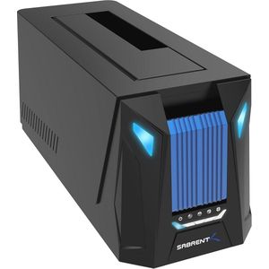 USB-C Dockingstation voor 2,5'' en 3,5'' Harde Schijven en M.2 SSD met Offline Klonen