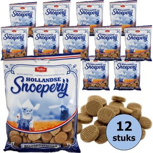 Hollandse Snoeperij - stroopwafeltjes - Hollands snoep - doos 12 stuks - Felko