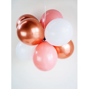 WOW DIY ballonnentros | Roze koper - Feestdecoratie Katoen -