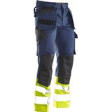 Jobman - 2277 Hi-Vis Trousers - Navy/Geel - Werkbroek - High Visibility Klasse 1