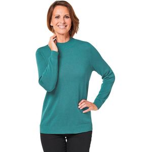 Fashionable Dames Trui / Sweater / Coltrui | Pull Over | One Size | Maat 38-44 - Turquoise
