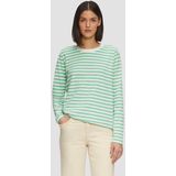 T-shirt - Gestreept - Jersey - Ronde Hals - Lange Mouw - Losse Pasvorm