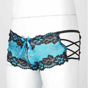 Blauwe slip - Fashion slipje - Ondergoed - Sexy ondergoed - Lingerie - Medium - Blauw - Erotiek - Slip - Ondergoed - Underwear - Blauw slipje - CHPN