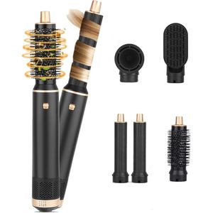 DailySupplies® Roterende Fohnborstel - Krultang 5 in 1 - Stijltang