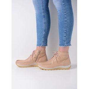 Wolky Hoge veterschoenen Salado lichtbeige leer