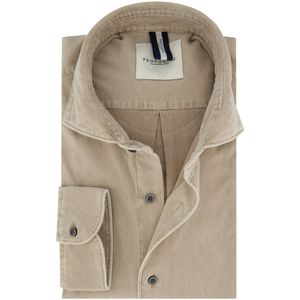 Profuomo - Overhemd - Beige - Corduroy