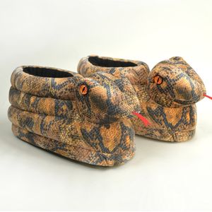 Grappige pantoffels | Slangen sloffen | One size fits all maat 34 t/m 40 voor Kinderen, Dames en Heren | Slangen Pantoffel | Zachte binnenschoenen | Dieren Sloffen | Sloffen en Pantoffels maat 34, 35, 36, 37, 38, 39, 40