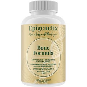 Epigenetix - Bot Formule - 60 premium tabletten - Aangeraden bij verhoogde kalkbehoefte, wetenschappelijk onderbouwde formule, voor bevordering van sterke botten & ondersteuning van natuurlijke botgenezing, ook voor vrouwen in de menopauze