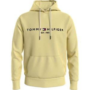Tommy Hilfiger Tommy Logo Hoodie Truien & Vesten Heren - Sweater - Hoodie - Vest- Geel - Maat M